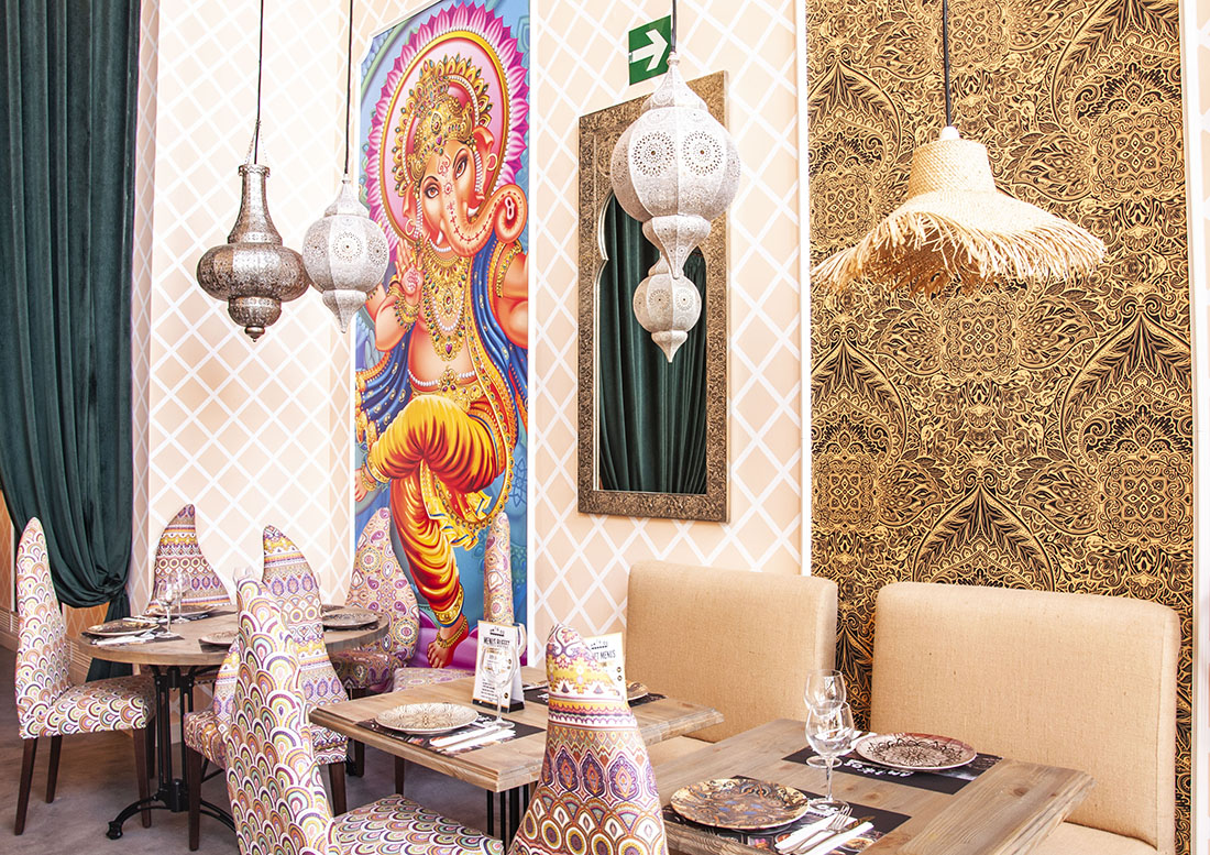 interiorismo restaurante indio